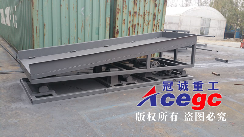 陸地固定式溜槽選寶石設(shè)備